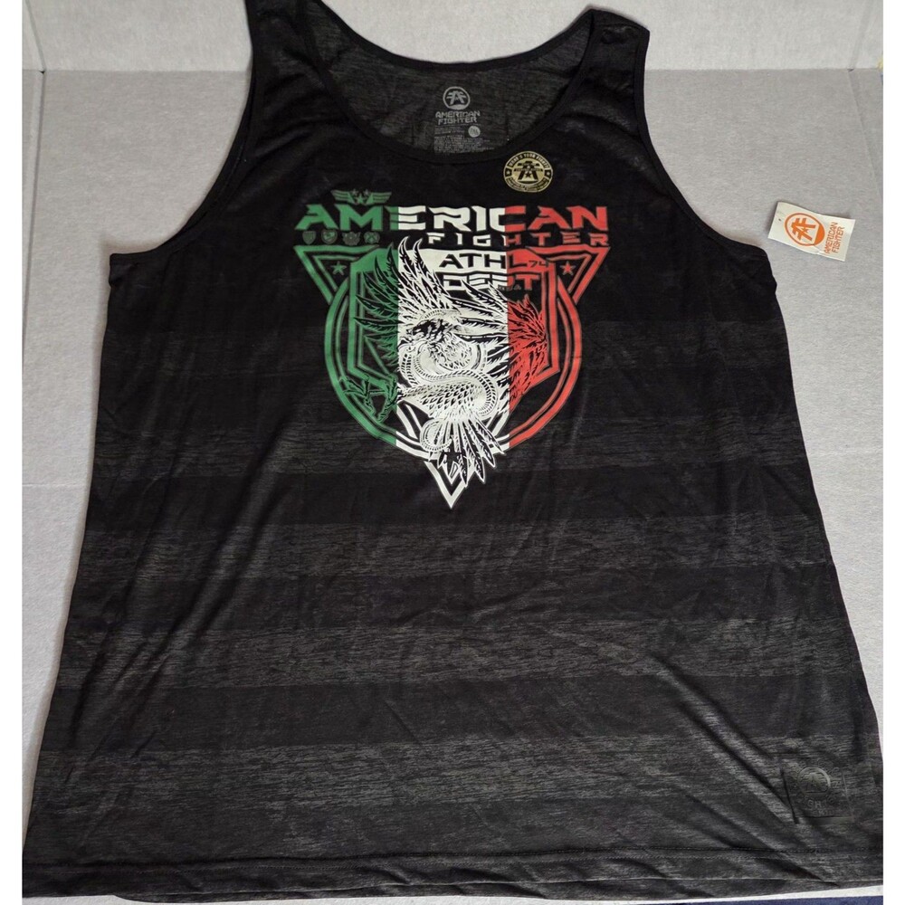 American Fighter Dacoma Tank Top Sz 3XL Mens Black Mexico Eagle NWT FM15523